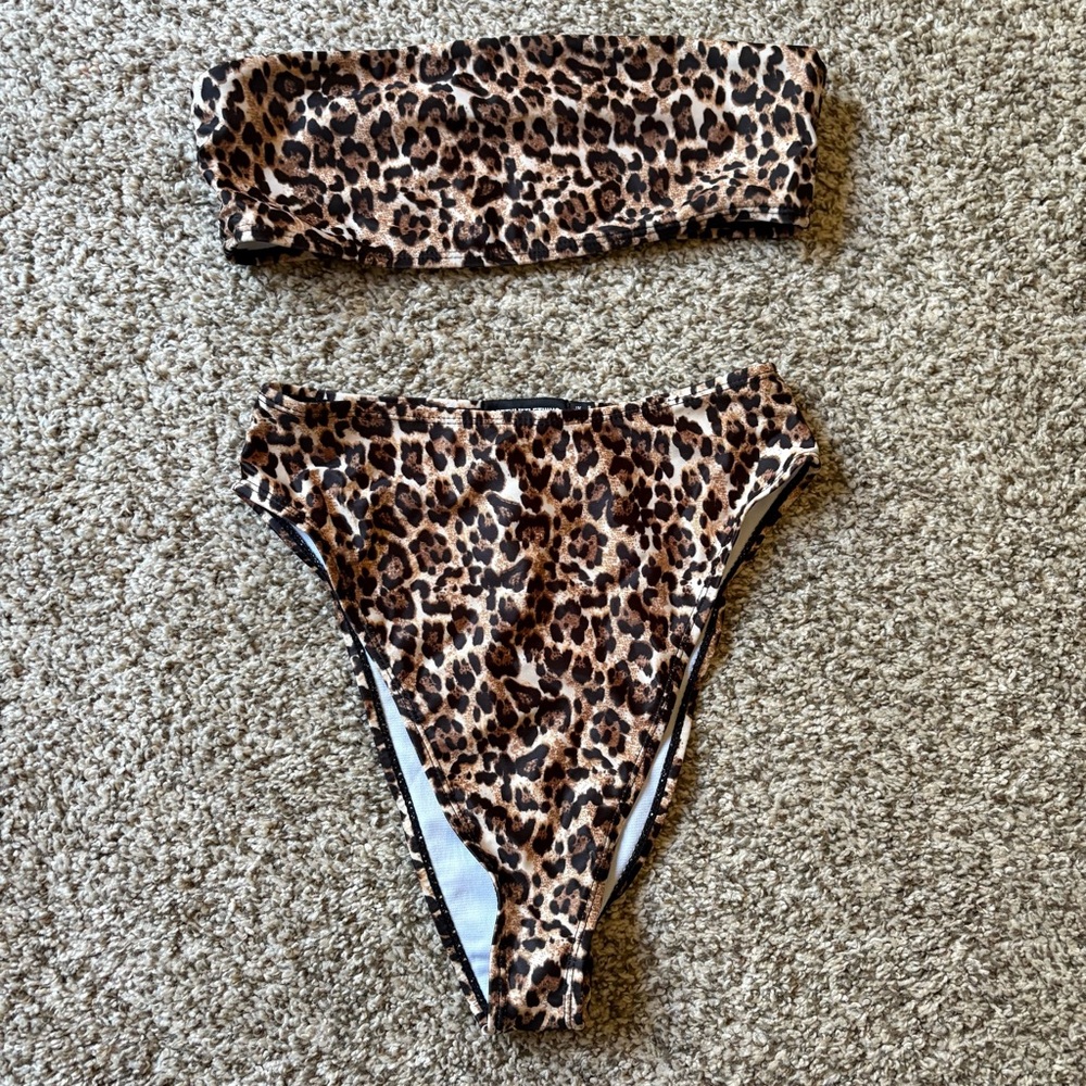 PrettyLittleThing Animal Print Swimwear